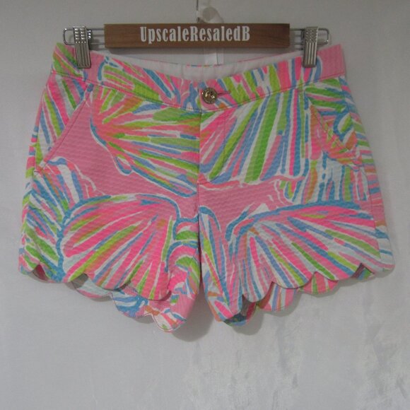 Lilly Pulitzer 00 Buttercup Shorts Shellabrate - Picture 1 of 8